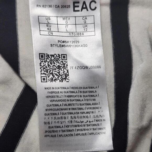 Guess Women's Striped T-Shirt - Size L - Picture 6 of 6